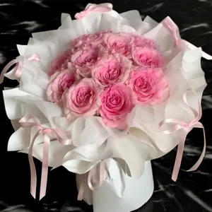 XL 17 Sweetie bouquet 12pink rose